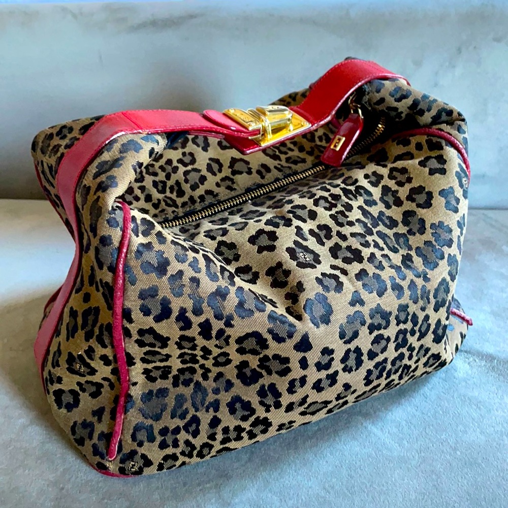 Fendi leopard print handbag